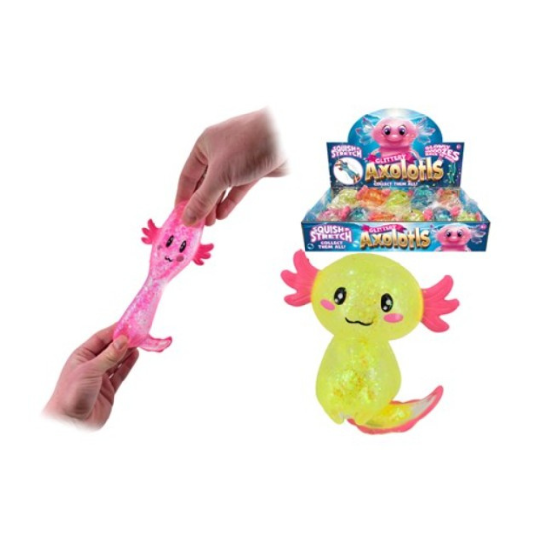 Axolotl Sugar Filled Glitter Squishy