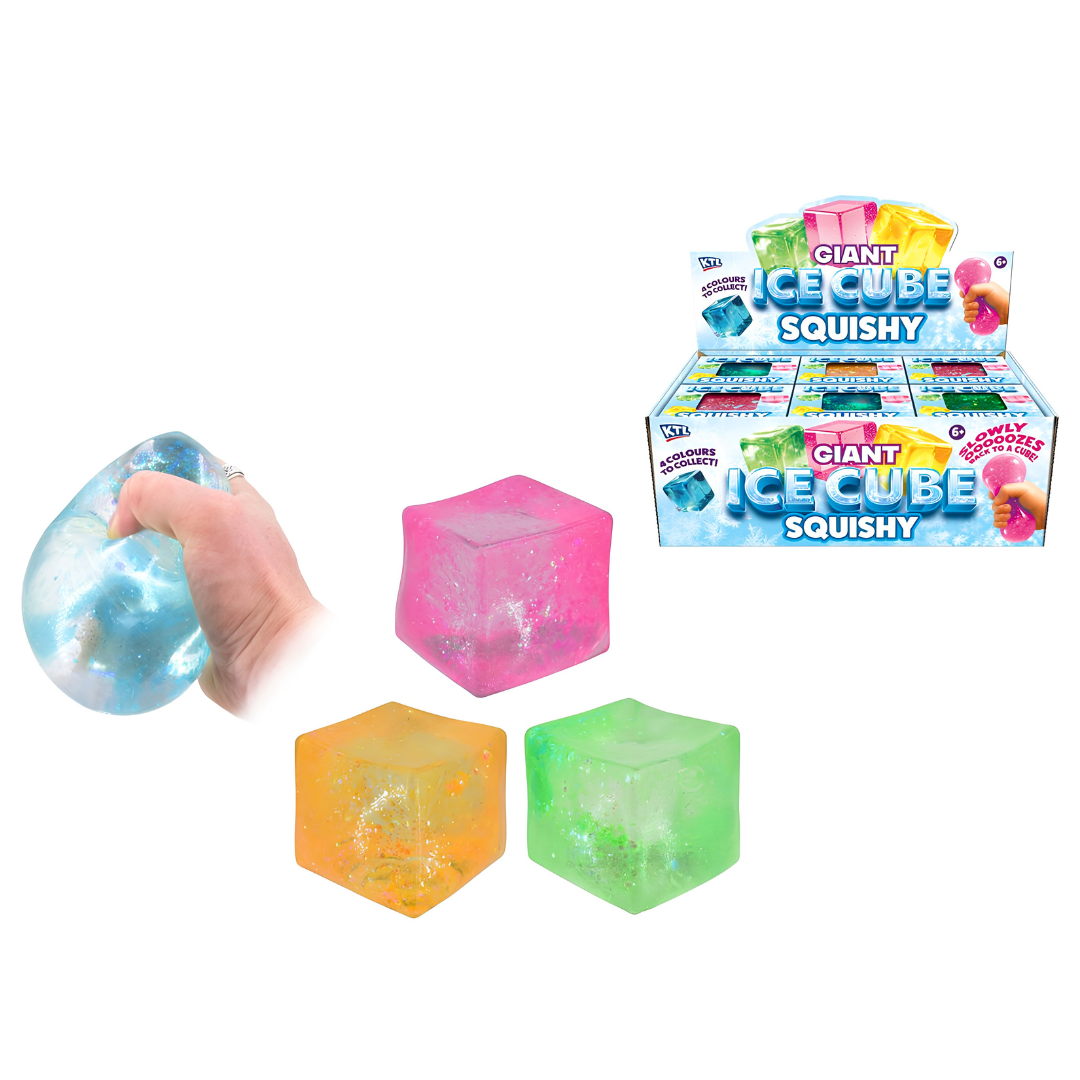 Large Squishy Glitter Ice Cube