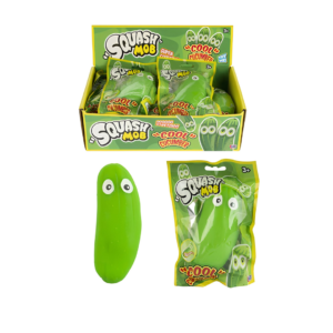 Squash Mob" Sand Filled Stretchy Squish (Cool Cucumber)